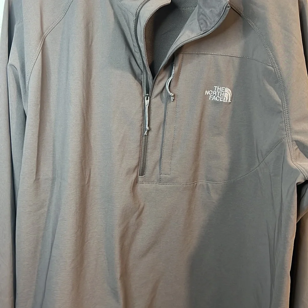 The North Face Half Quarter Zip Sweater Tan - Picture 3 of 10